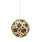 4" Large Leopard Glitter Christmas Ball Ornament, Shatterproof, Foam